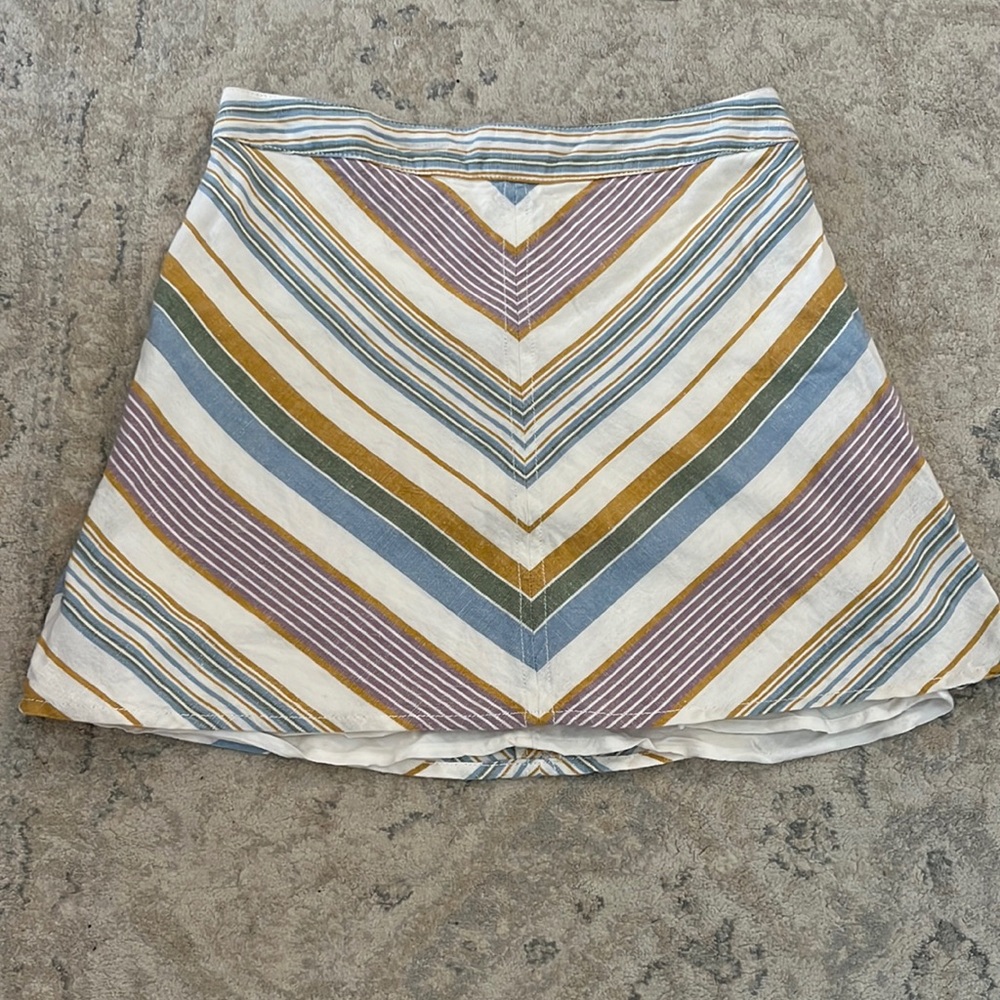 Free People Stripe Mini Skirt